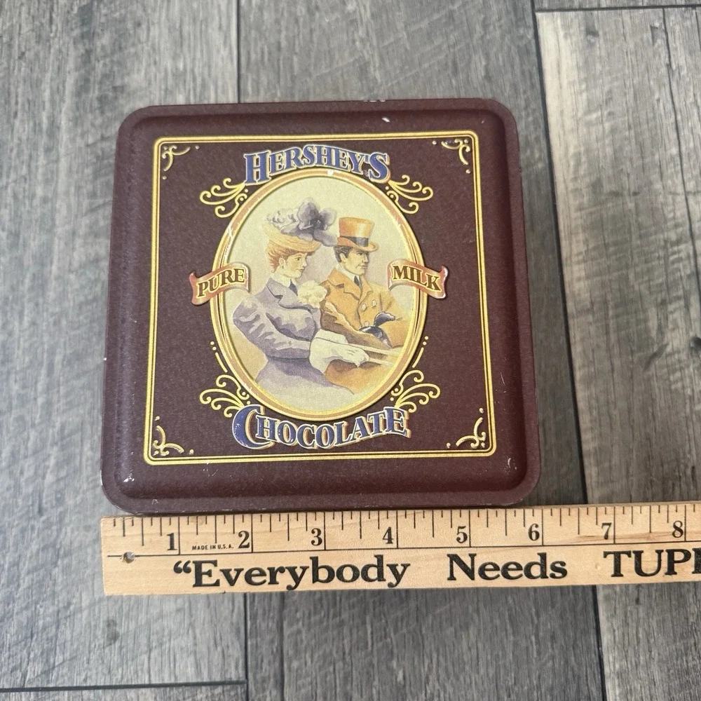 1995 Hershey's Pure Milk Chocolate Vintage Edition #4 Metal Candy Tin Canister
